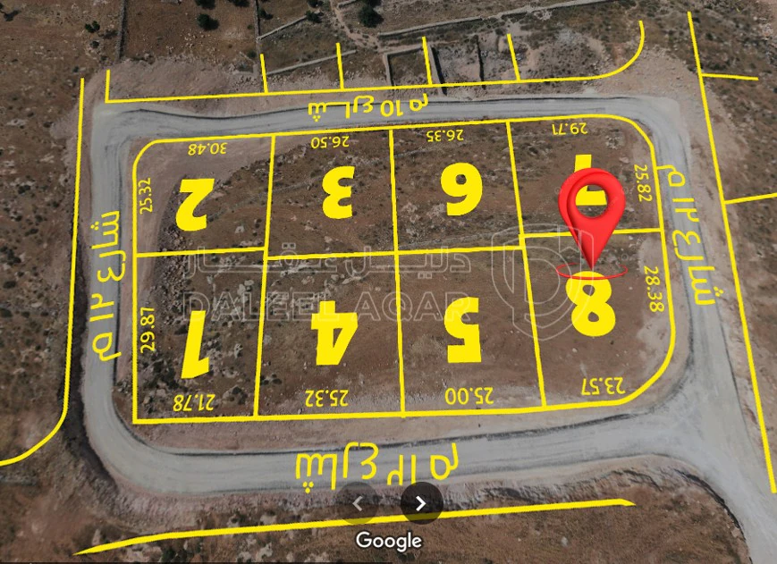 أرض في أرض سكنية مطلة في أم رمانة - 900 م عن شارع الأردن  - 77,000 دأ - صورة 1