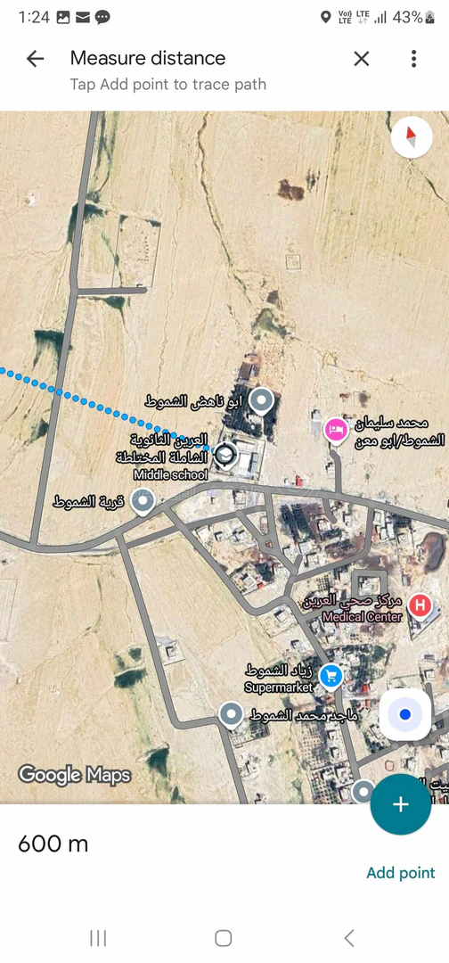 أرض في جنوب عمان، ضبعة، الحمام الغربي - 12,500 دأ - صورة 1