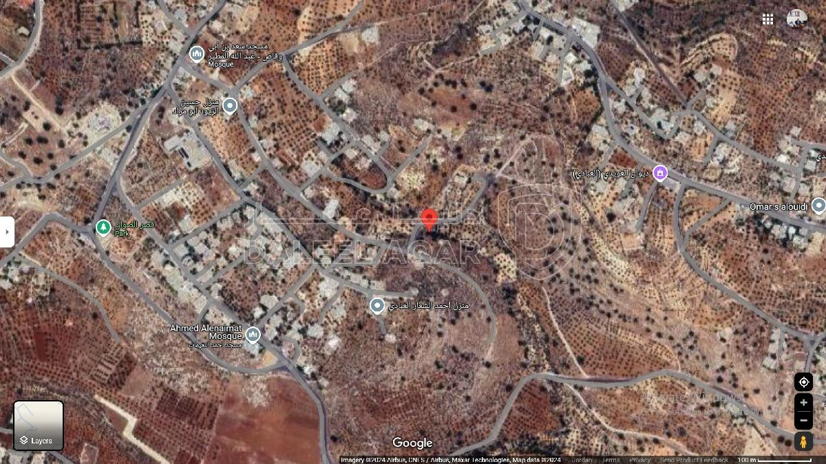 أرض في غرب عمان قرية بلال - 110,000 دأ - صورة 1