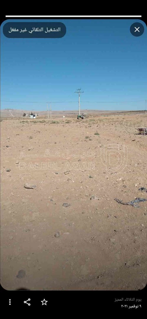 أرض في المفرق لواء البادية الشمالية الشرقية قرية الهاشمية الشرقية طريق عمان بغداد الدولي  - 11,500 دأ - صورة 1