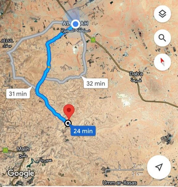 أرض في جنوب عمان زينب غرب الطريق الصحراوي  - 50,000 دأ - صورة 1