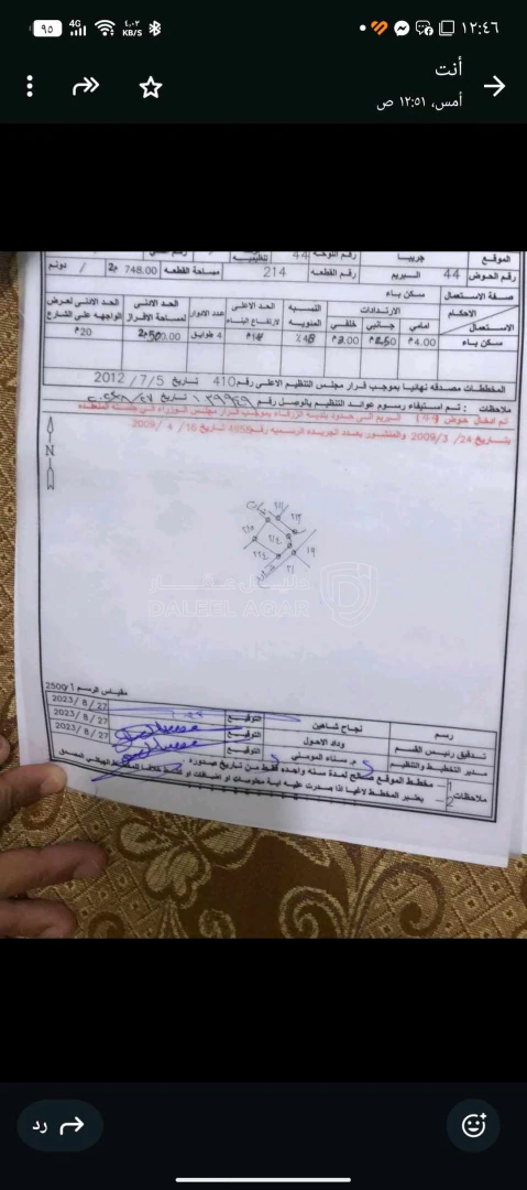 أرض في الزرقاء بالقرب من اسواق الغانم - 35,000 دأ - صورة 1