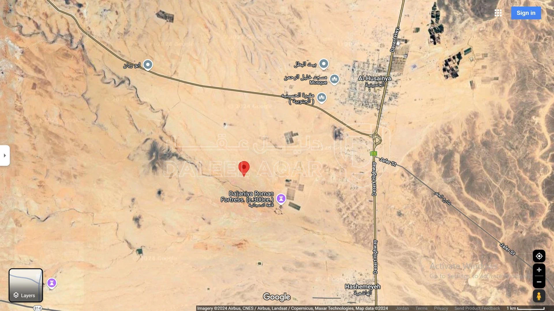 أرض في معان قرية الحسينية - 37,000 دأ - صورة 1
