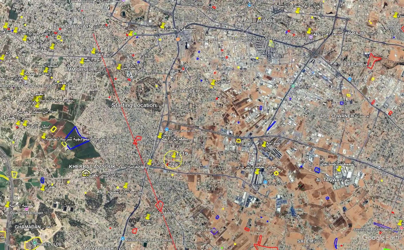 أرض في الجويدة حب الإيمان - 69,000 دأ - صورة 1