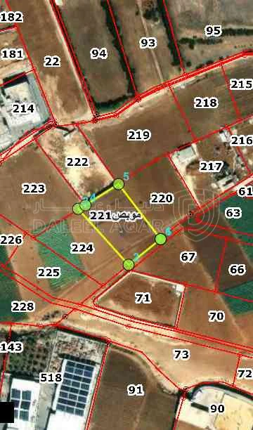أرض في ارض زراعيه للبيع في موبص - 120,000 دأ - صورة 1