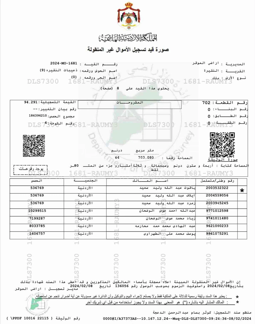 أرض في شارع الذهبية الشرقية مقابل أكاديمية الدفاع المدني  - 7,500 دأ - صورة 1