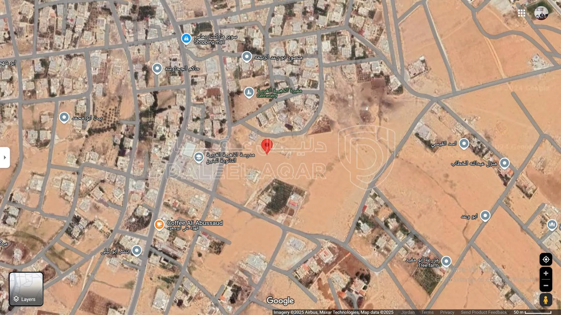أرض في الموقر - ذهيبة الشرقية  - 45,000 دأ - صورة 1