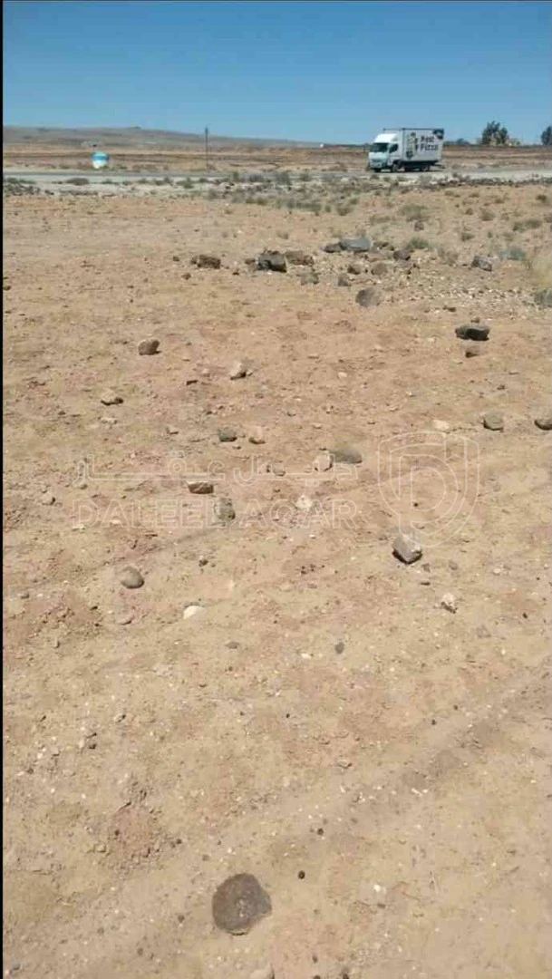 أرض في المفرق لواء البادية الشمالية الشرقية قرية الهاشمية الشرقية طريق عمان بغداد الدولي  - 11,500 دأ - صورة 1