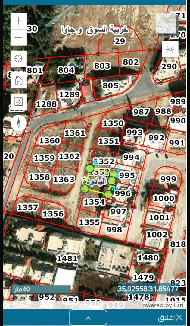 أرض في قطعه ارض قرب إسكان الكرمل في منطقه فلل للبيع - 41,000 دأ - صورة 1