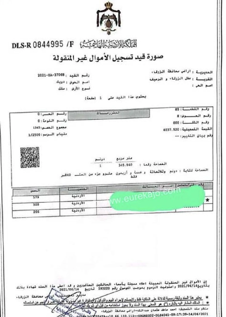 أرض في الزرقاء ضاحية مكة - 15,500 دأ - صورة 1