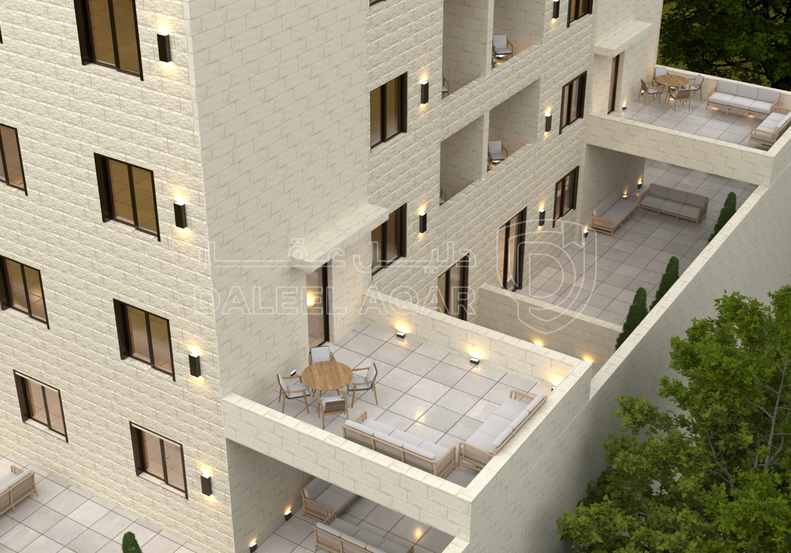 شقة في تبعد 2.5 كم عن شارع المطار - 57,000 دأ - صورة 1