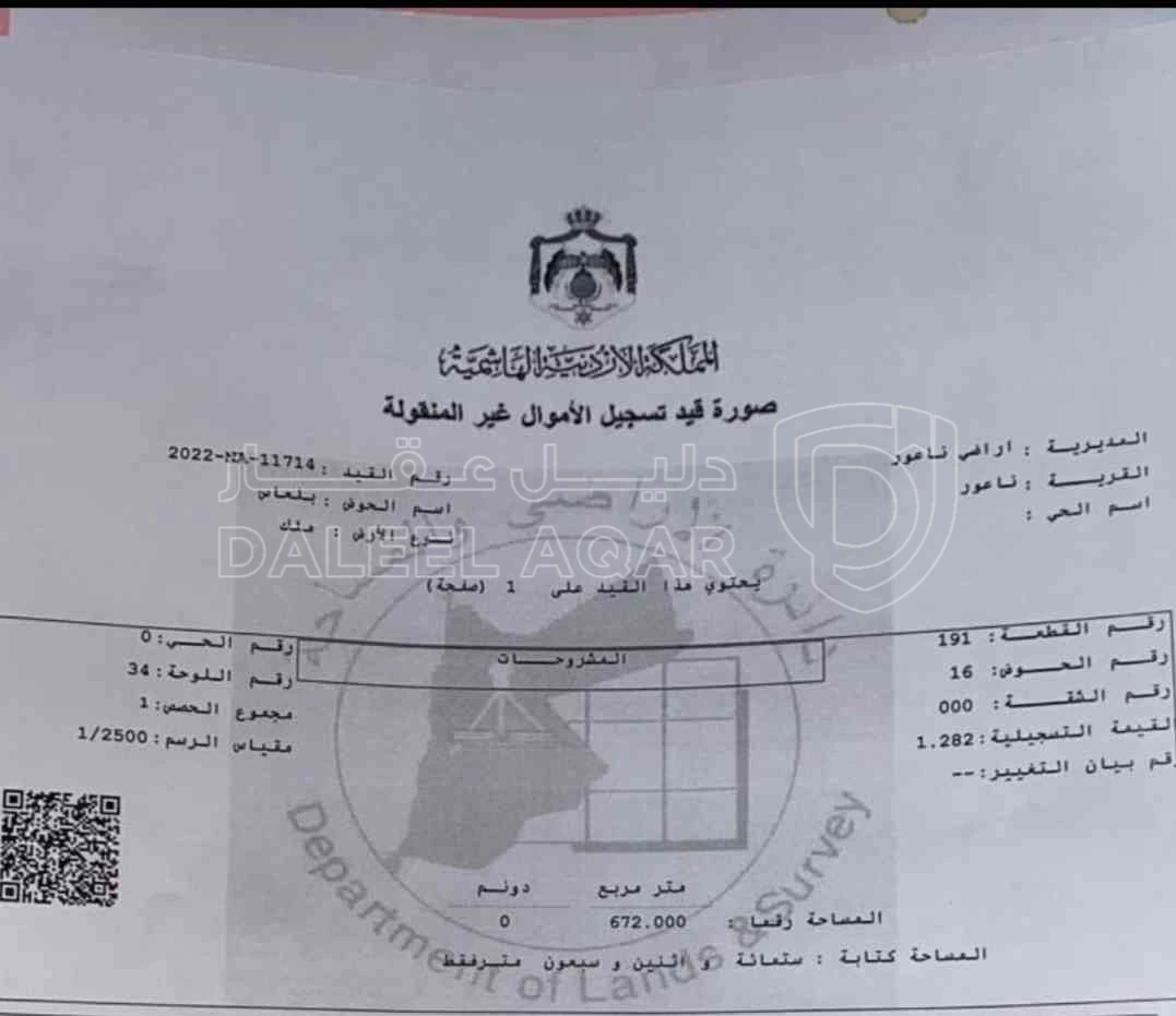 أرض في ارض للبيع في بلعاس بجانب مرج الحمام  - 150,000 دأ - صورة 1