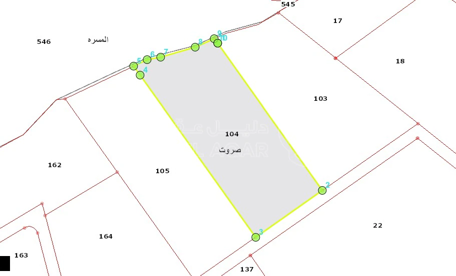 أرض في الزرقاء  - صروت   -  القرين - 82,360 دأ - صورة 1