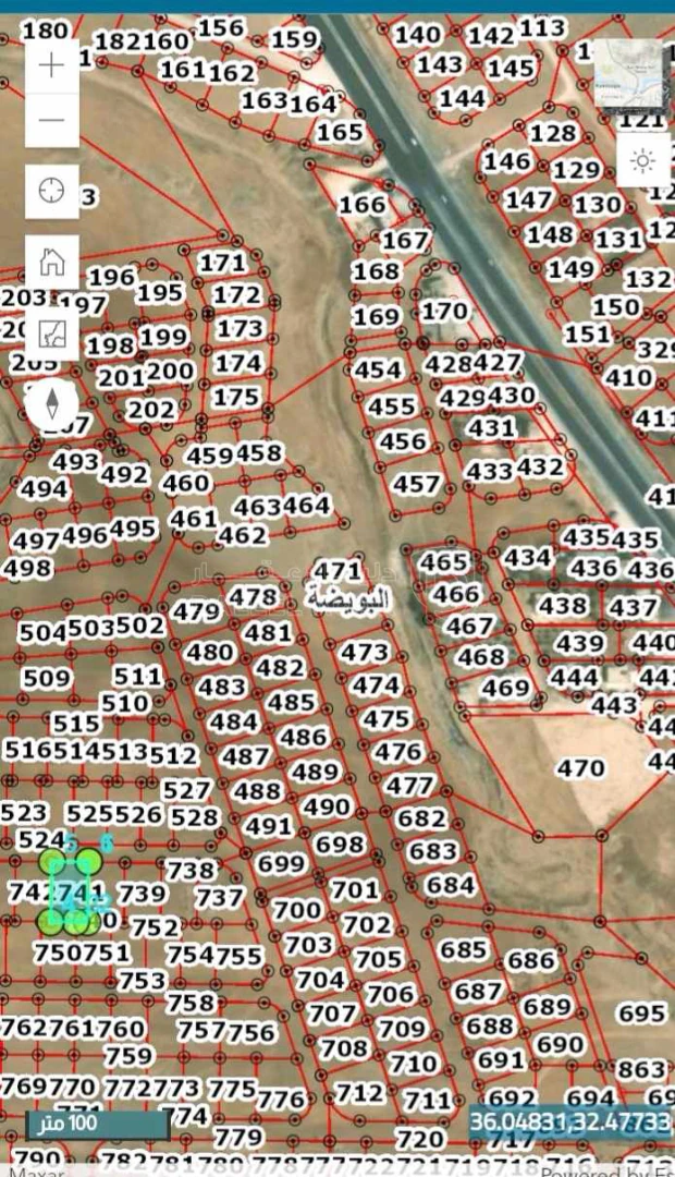 أرض في ارض منظمة قوشان مستقل متر 12 دينار - 12,300 دأ - صورة 1