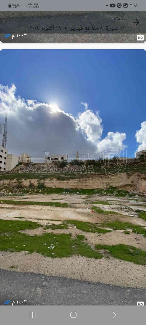 أرض في جبل النصر. حي عدن  بالقرب من مسجد اسماء بنت أبي بكر - 43,000 دأ - صورة 1
