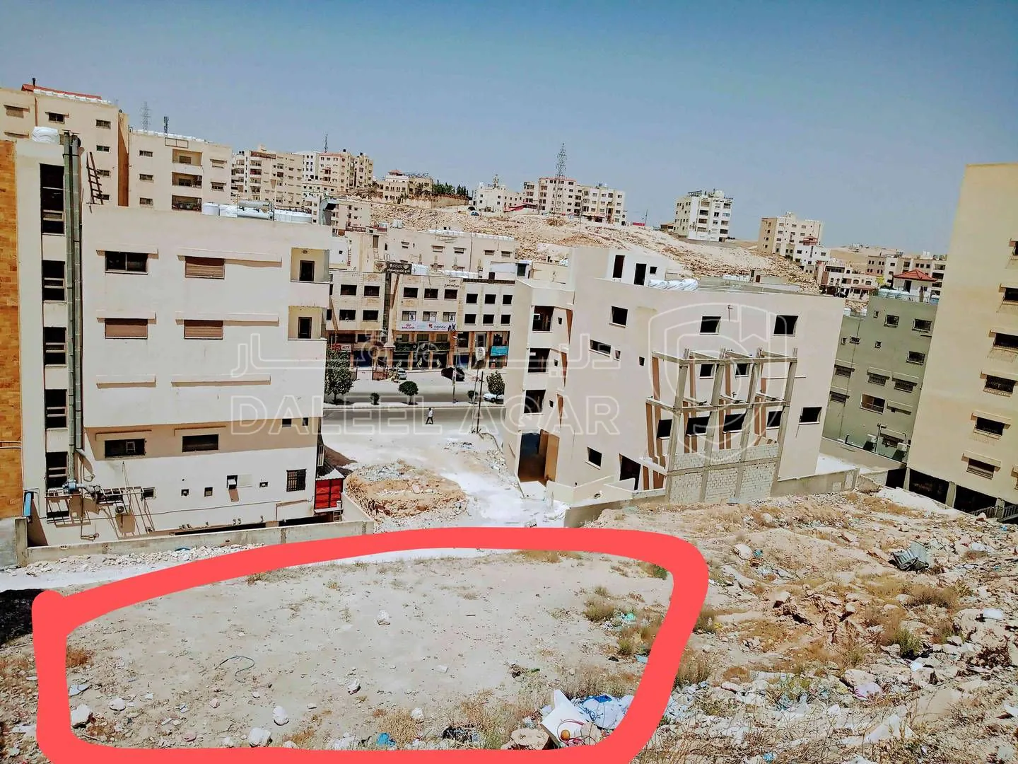 أرض في خلف محطة شحن السيارات الكهربائية شارع الكرامة - 59,000 دأ - صورة 1