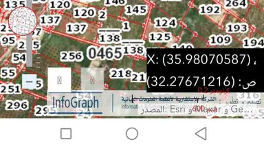 أرض في منطقة دحل طريق الزرقاء جرش - 50,000 دأ - صورة NaN
