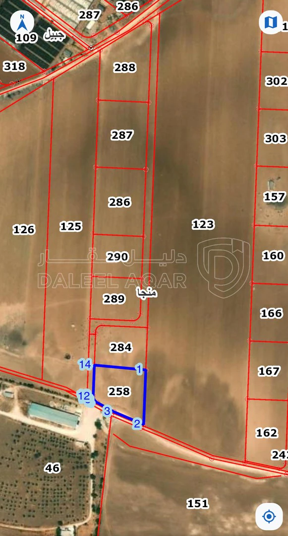 أرض في قطعة ارض مميزة جداً في منجا بجانب كنجز اكاديمي ومقابل Olivewood - 150,000 دأ - صورة 1