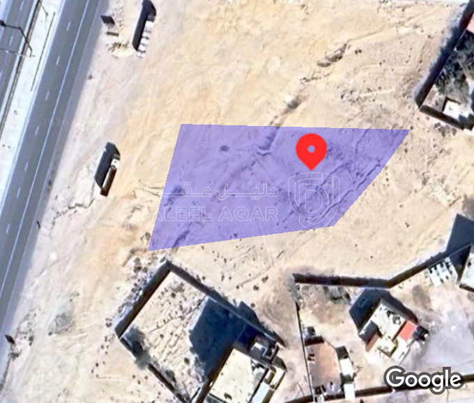 أرض في الطريق الصحراوي جنوب الاردن بناء الحسا - 68,500 دأ - صورة 1