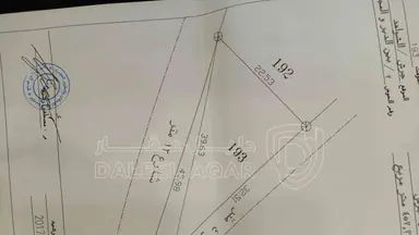 أرض في نمرة سكنية للبيع اسكان التطوير الحضري مطلة وعلى شارعين شرق البركتين وواصل كافة الخدمات - 24,000 دأ - صورة NaN