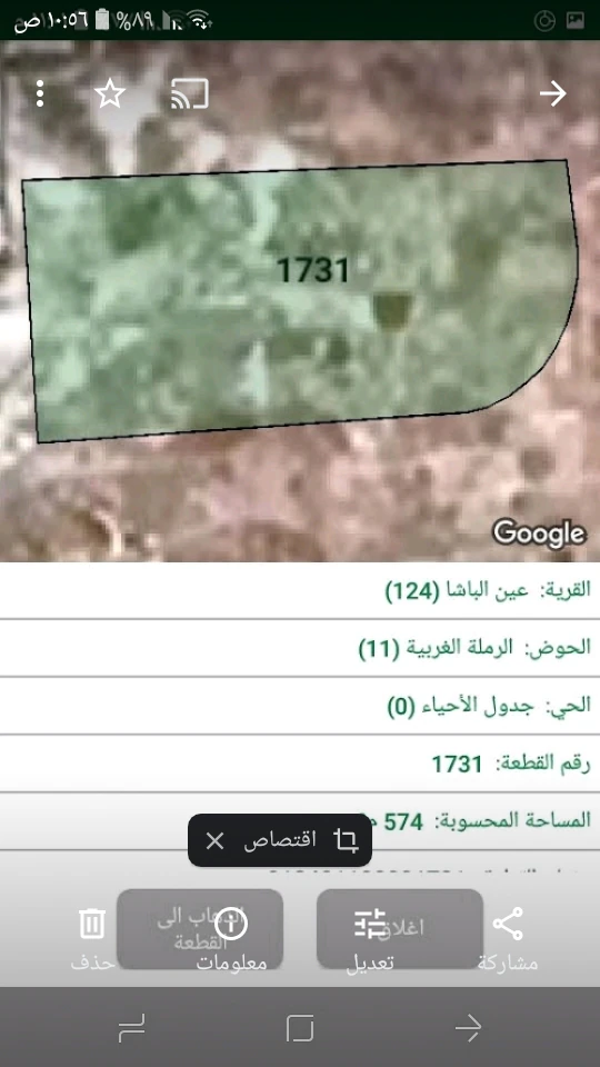 أرض في عين الباشا ..الرملة الغربي - 45,000 دأ - صورة 1