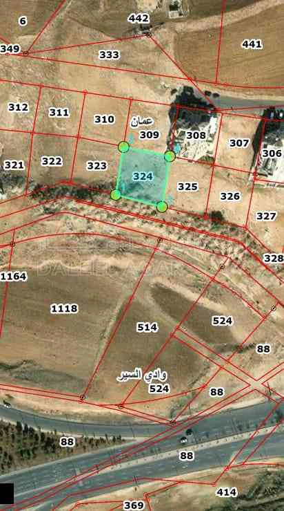 أرض في عبدون بعد السفاره السوريه باتجاه كردور عبدون - 1,016,000 دأ - صورة 1