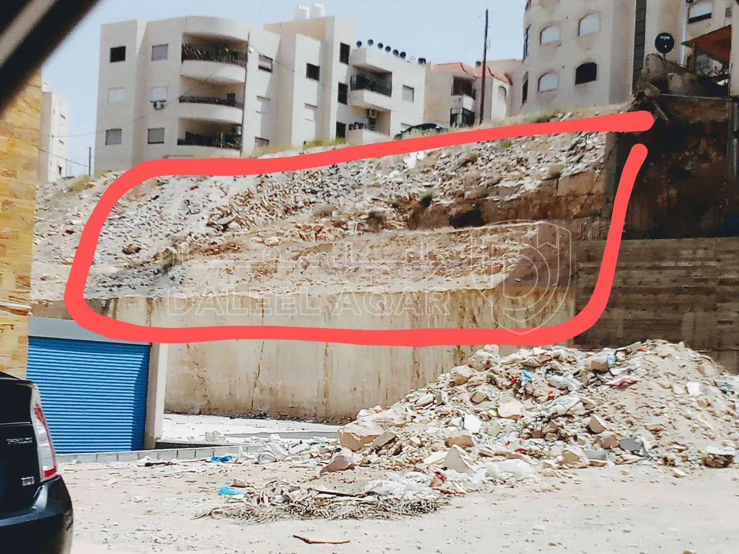 أرض في خلف محطة شحن السيارات الكهربائية شارع الكرامة - 59,000 دأ - صورة 1