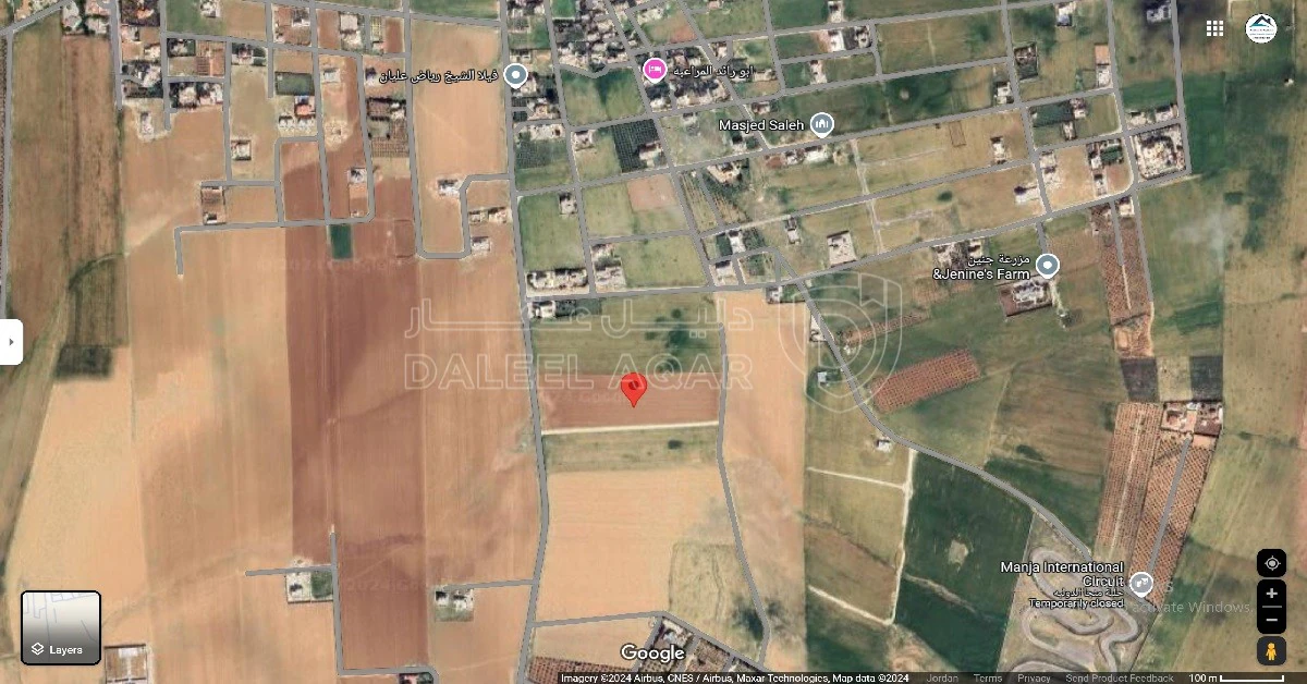 أرض في جنوب عمان قرية منجا - 153,000 دأ - صورة 1