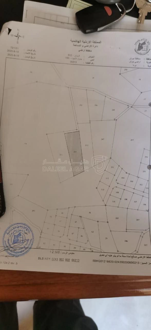 أرض في أرض مميزة للبيع في غابات دبين جرش - 20,000 دأ - صورة 1