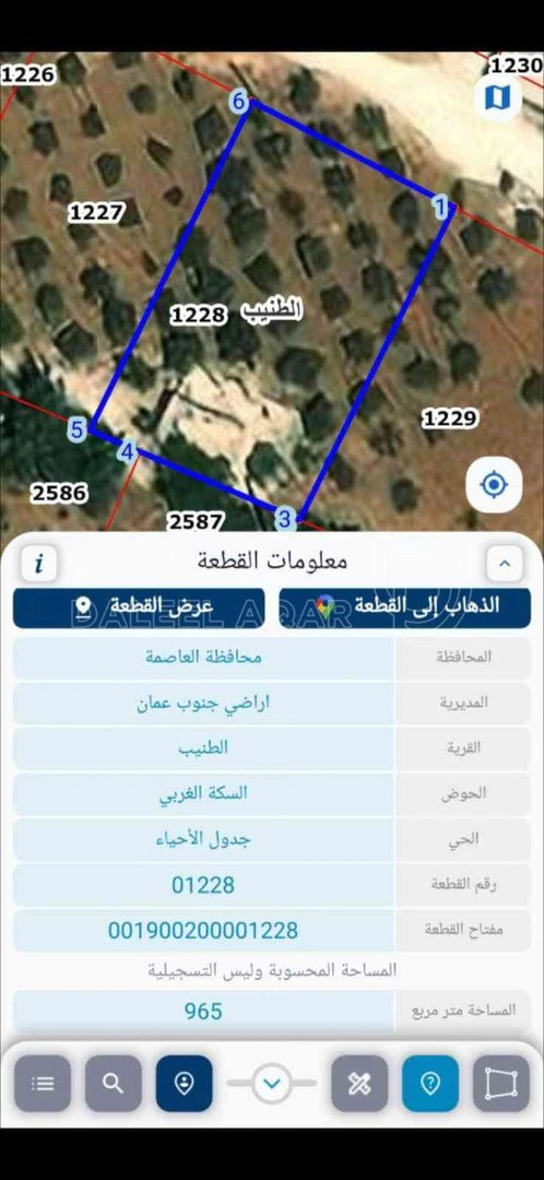 أرض في عمان الطنيب السكه الغربي  - 73,000 دأ - صورة 1