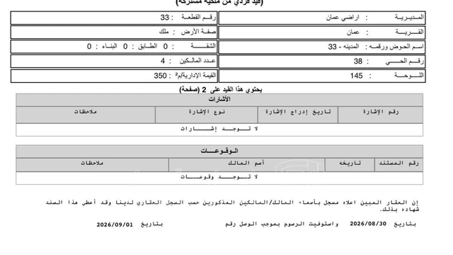 أرض في عمان العبدلي وسط البلد بجانب فندق فرح السياحي - 40,000 دأ - صورة NaN