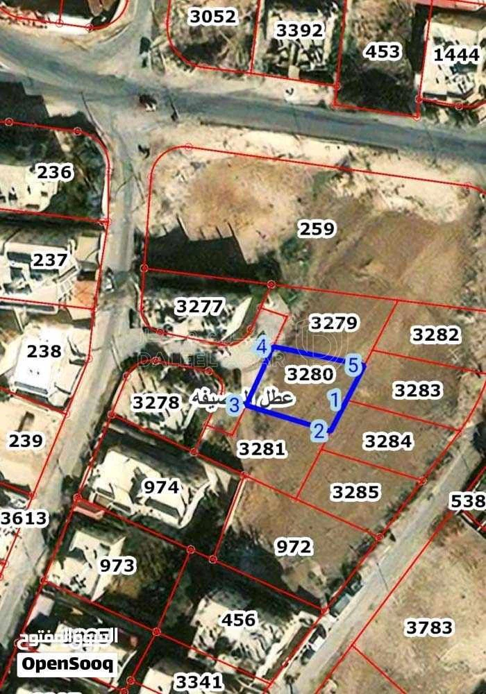 أرض في أرض للبيع مساحة 505في منطقة ماركا مقابل البلوتيكني - 40,000 دأ - صورة 1