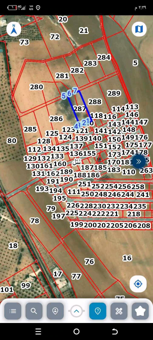 أرض في ارض للبيع منطقه نتل - 28,000 دأ - صورة 1