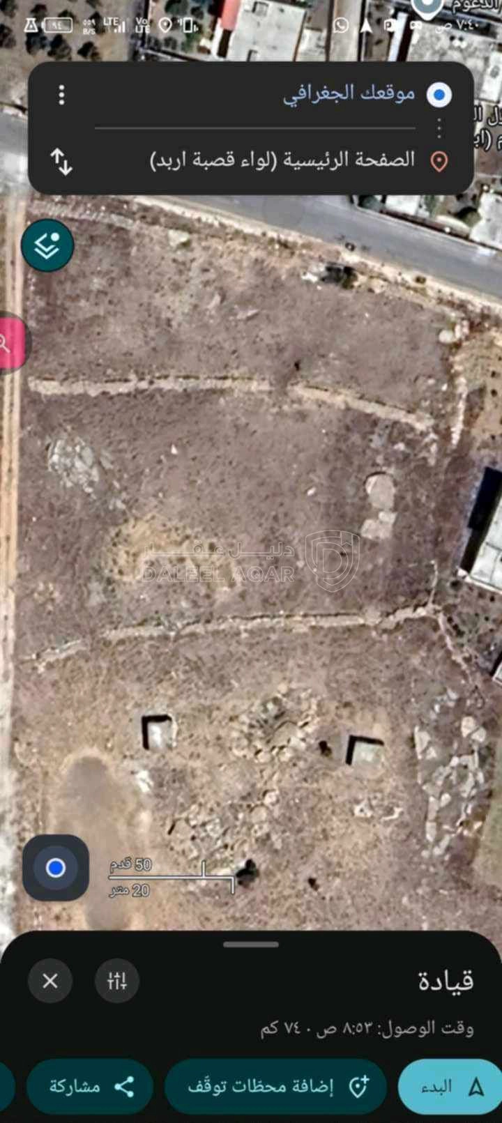 أرض في اربد زحر غرب بلديه الجديده ب 500 متر - 35,000 دأ - صورة 1