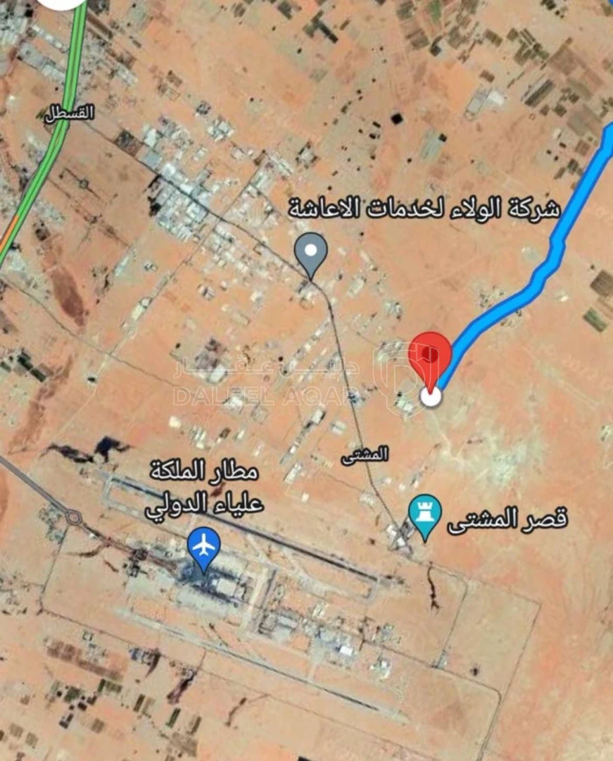 أرض في ارض مميزه قرب كازية المناصير و طريق مطار المشتى - 19,000 دأ - صورة 1