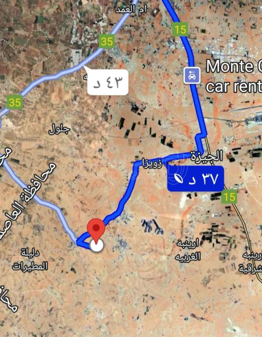 أرض في قطعة ارض للبيع من اراضي جنوب نتل ٤.٢ دنم - 35,000 دأ - صورة 1