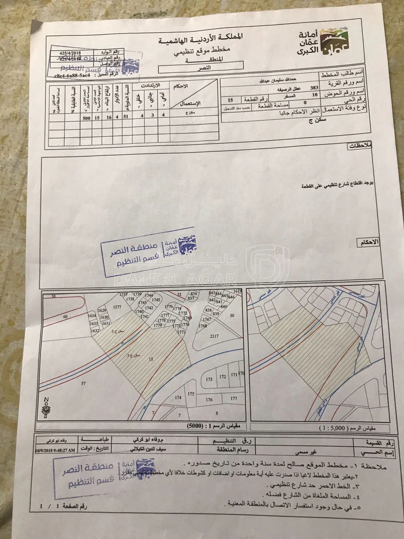 أرض في ماركا التطوير الحضري  - 1,358,000 دأ - صورة 1
