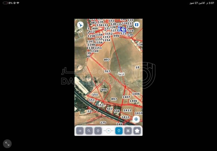 أرض في المفرق زنية قرب الزرقاء  - 20,000 دأ - صورة 1