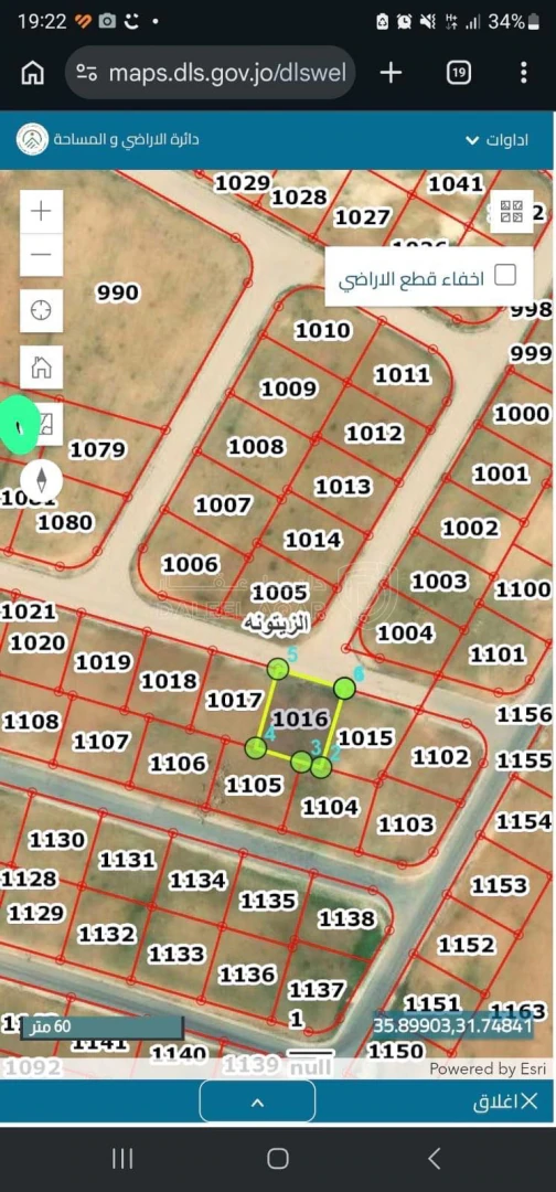 أرض في جنوب عمان - الزيتونه - خلف الاندلسية - حوض الدفيان - 65,000 دأ - صورة 1