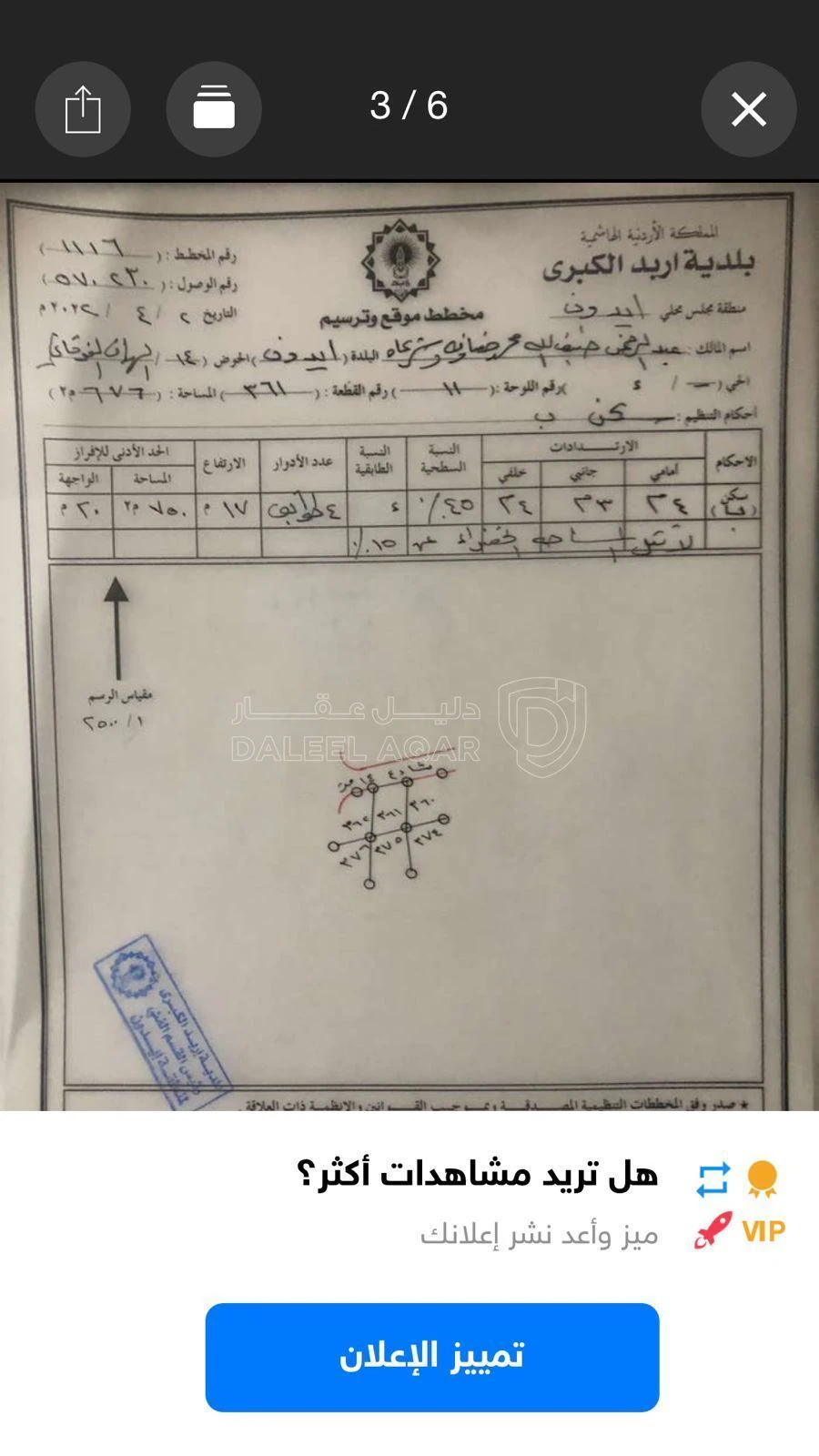 أرض في اربد / ايدون / الاهداف الفوقاني - 147,368 دأ - صورة 1