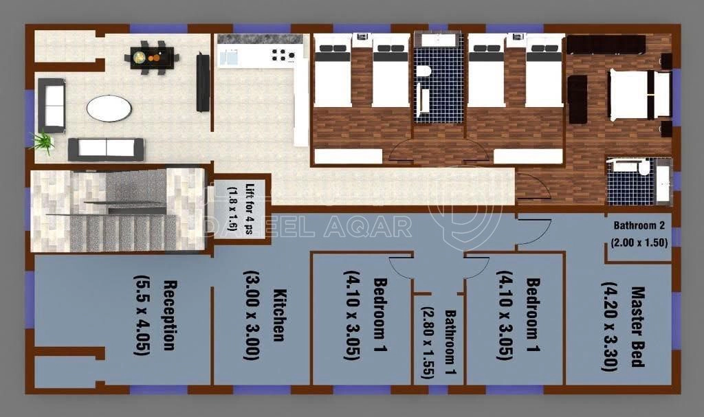 شقة في شقة لقطة للبيع في أبو علندا - عائد استثماري مرتفع  - 41,000 دأ - صورة 1