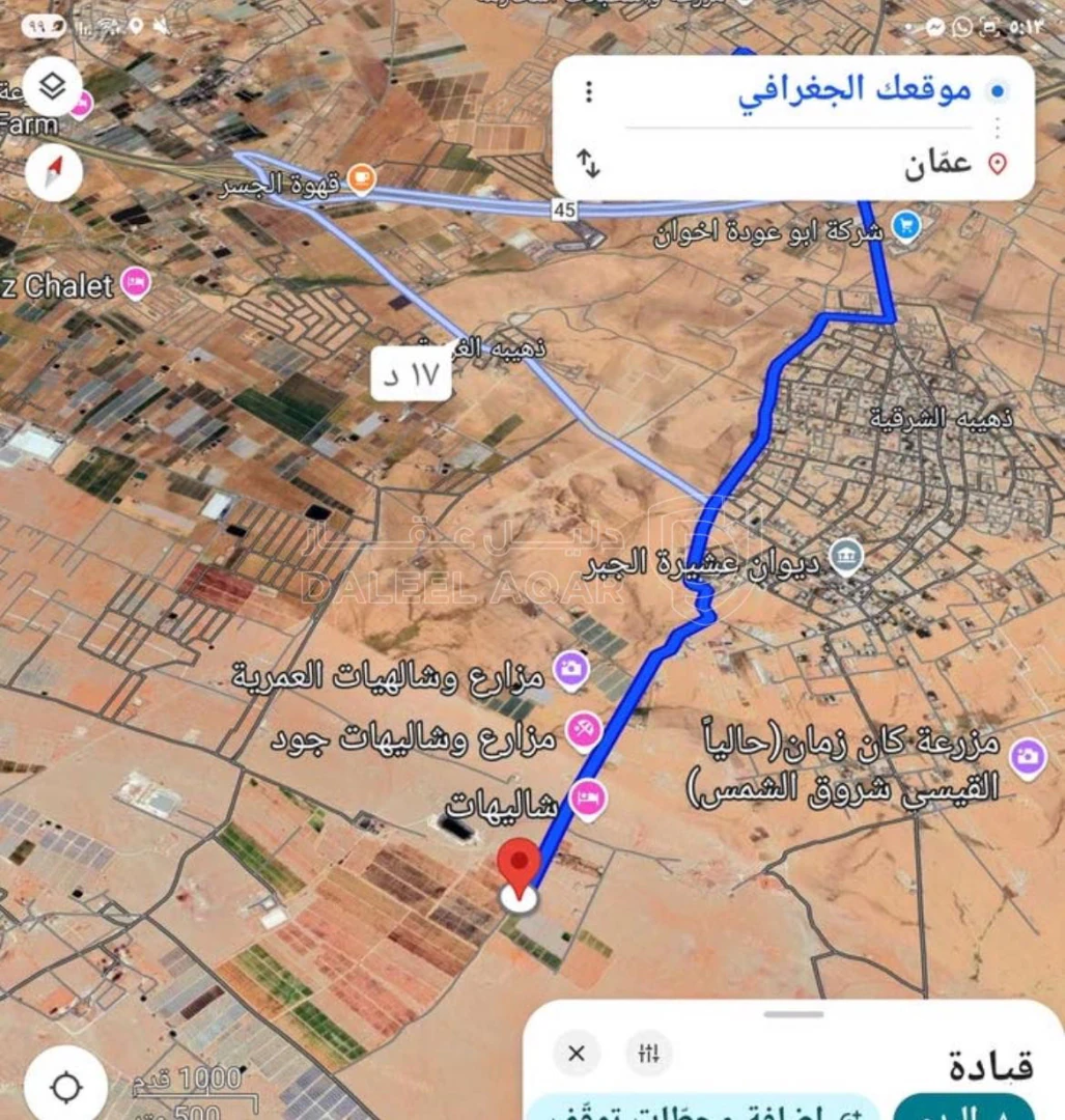 أرض في ارض للبيع ذهيبة غربيه قرب شاليهات - 18,500 دأ - صورة 1