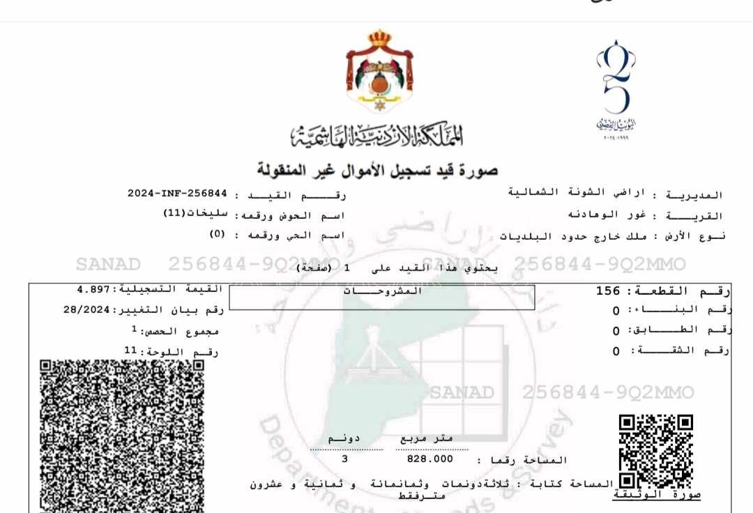 أرض في قطقة أرض مميزة فرصة استثمارية وسكنية  - 65,000 دأ - صورة 1