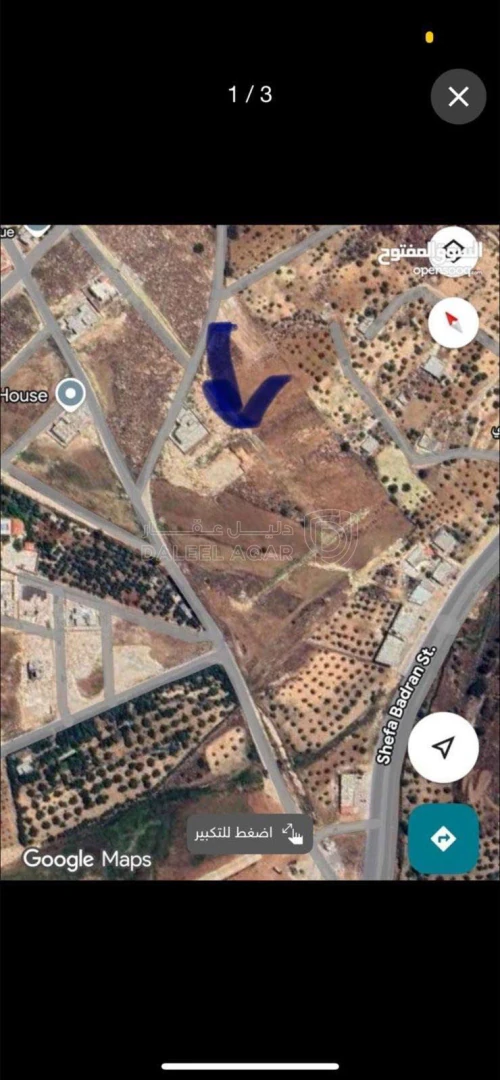 أرض في بيرين شارع شفا بدران  - 100,000 دأ - صورة 1