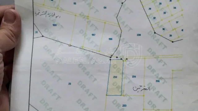 أرض - منطقة فلل أراضي السلط 25 دقيقة من دوار المدينة - 320000 دأ