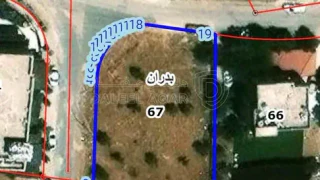 أرض في ارض 1091م في شفا بدران ام العروق  - 135,000 دأ - صورة 1