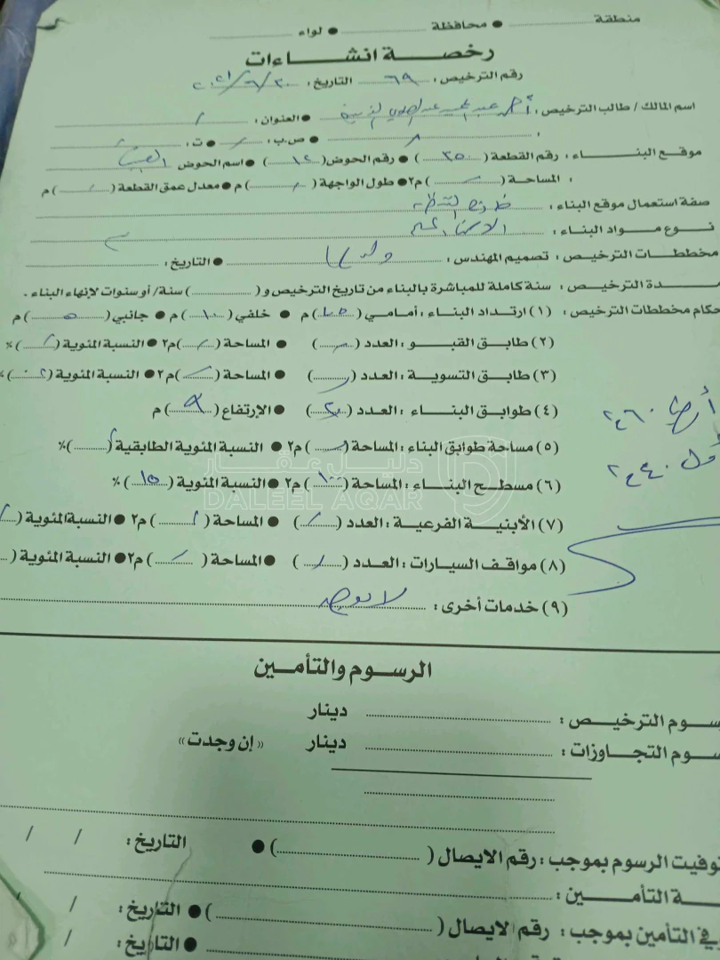 أرض في جرش برما - 90,000 دأ - صورة 1