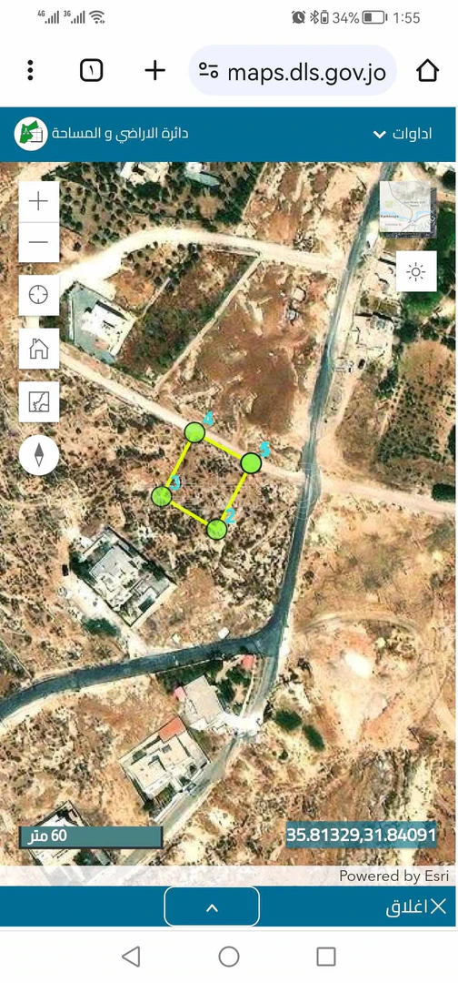 أرض في ناعور - ابوغزلان - قرب مسجد أبوبكر الصديق - 60,000 دأ - صورة 1