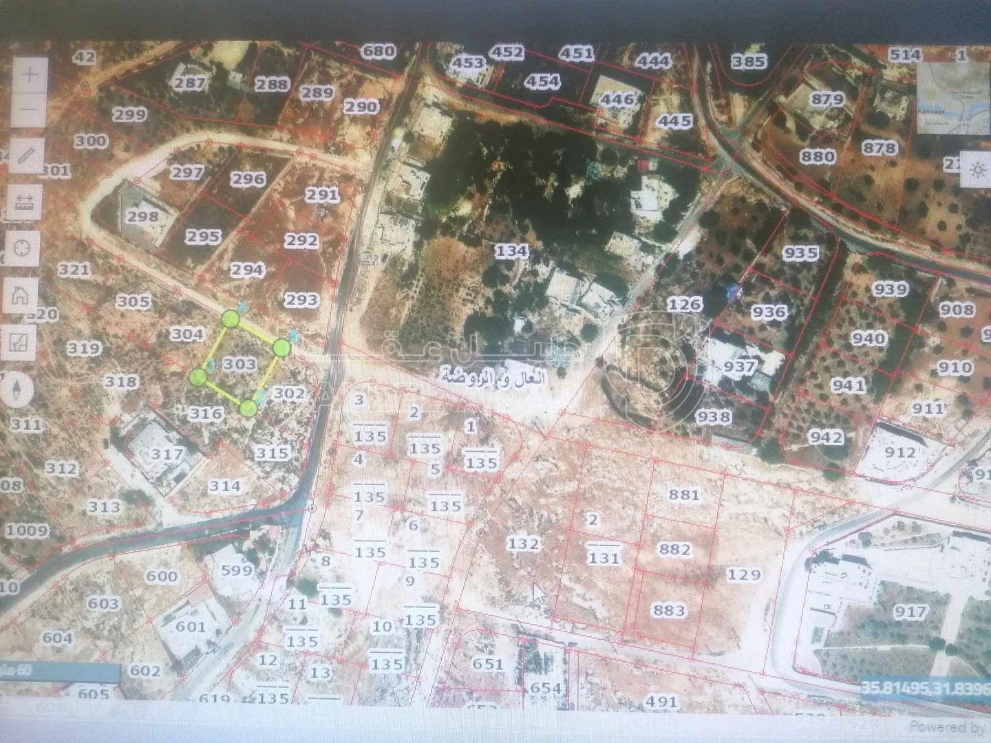 أرض في ناعور - ابوغزلان - قرب مسجد أبوبكر الصديق - 60,000 دأ - صورة 1