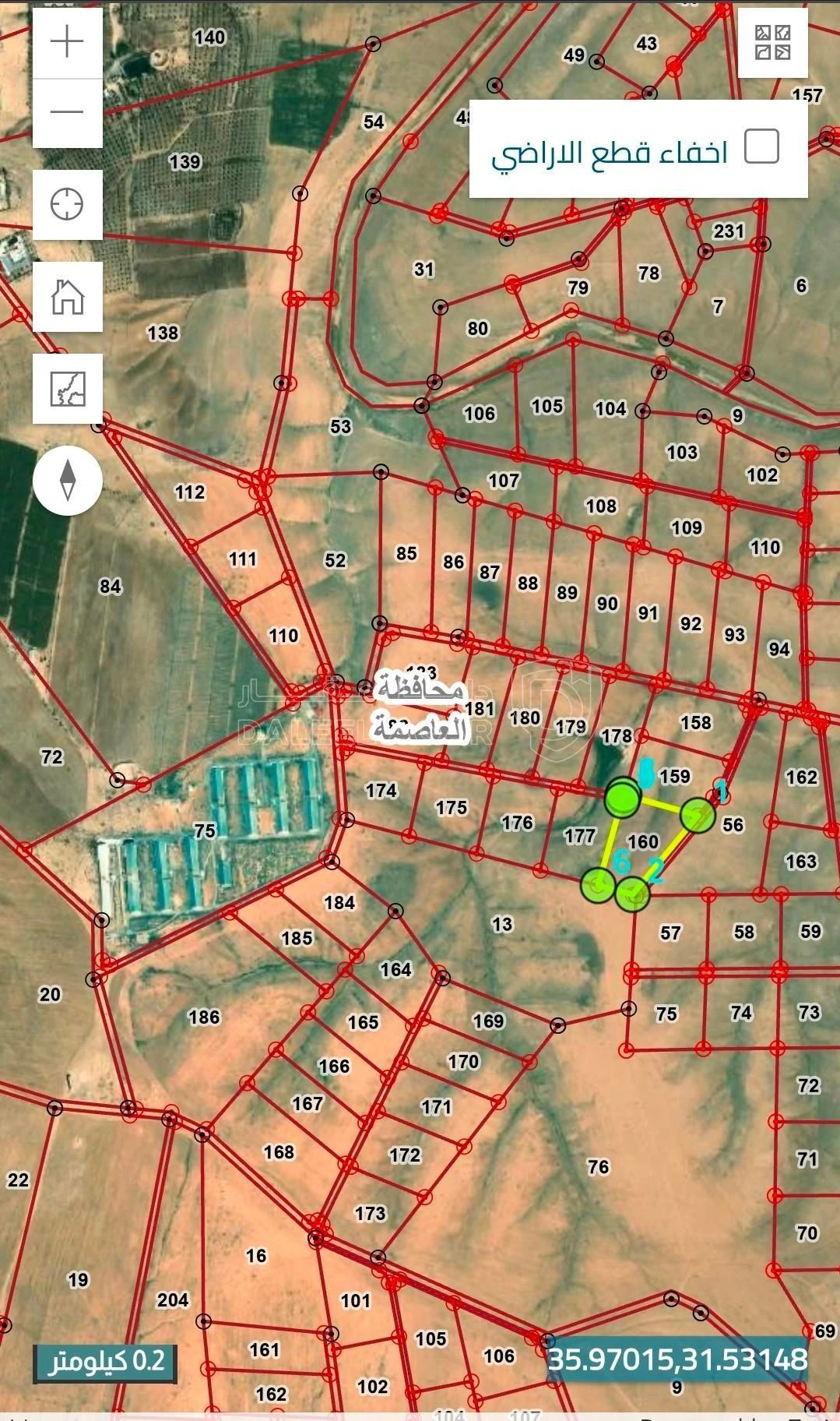 أرض في عشرة دونم للبيع جنوب عمان  النهضة حي المزارع  - 17,000 دأ - صورة 1